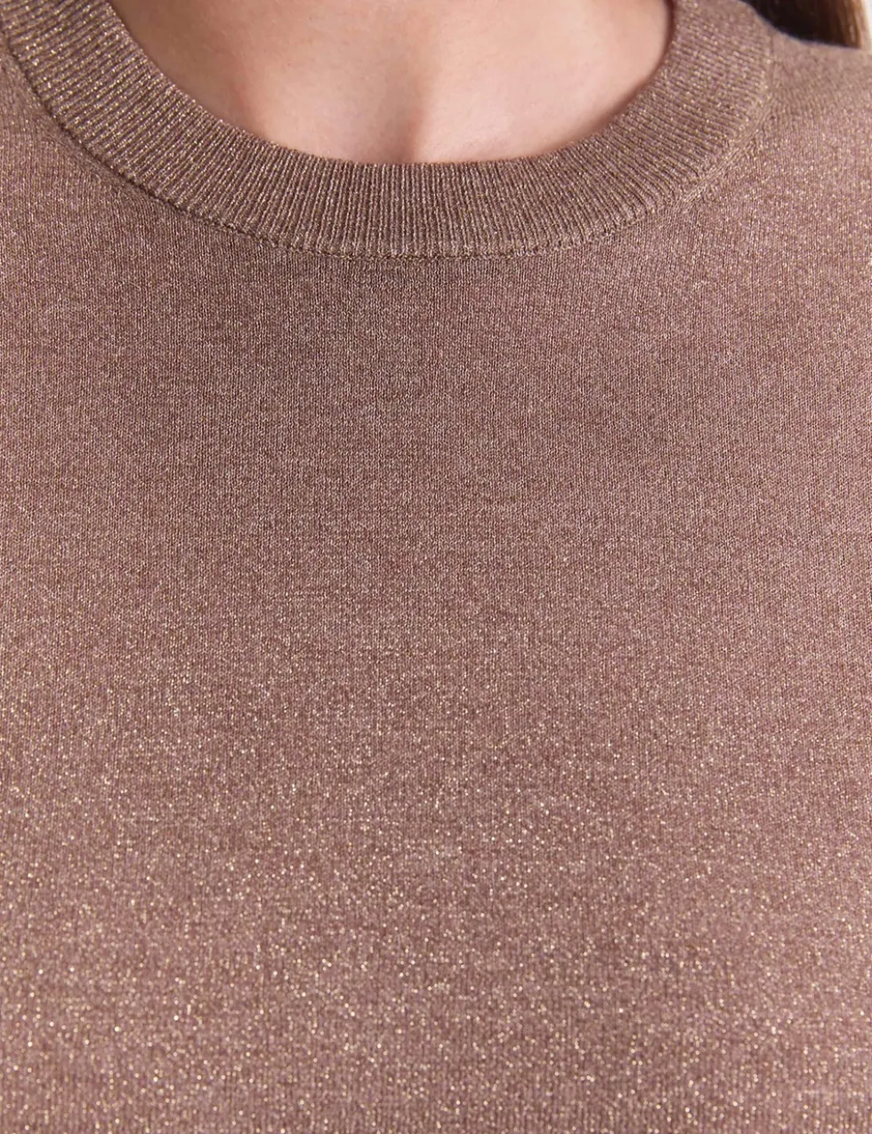 Sparkly Crew Neck Relaxed Jumper