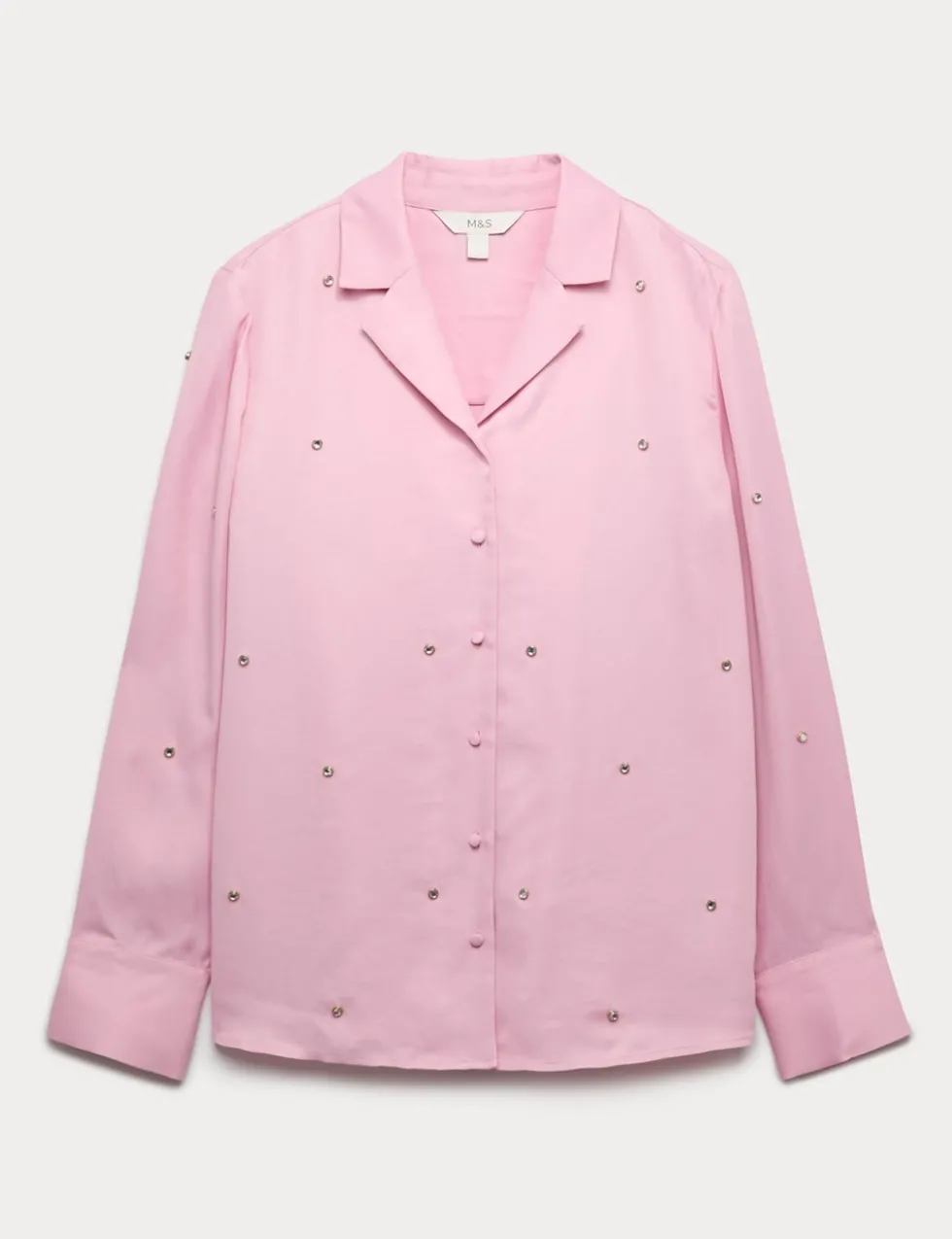 Sparkly Embellished Collared Shirt