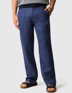 Spencer Bay Regular Fit Pure Linen Trousers