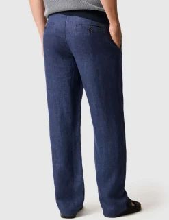 Spencer Bay Regular Fit Pure Linen Trousers