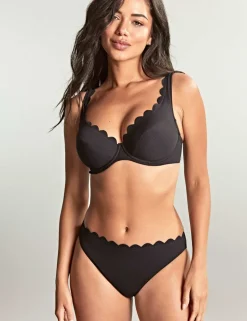 Spirit Lauren Wired Scallop Plunge Bikini Top