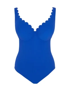 Spirit Rita Scalloped Wired Plunge Swimsuit