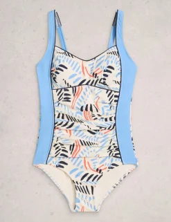 Splash Control Ruched Swimsuit