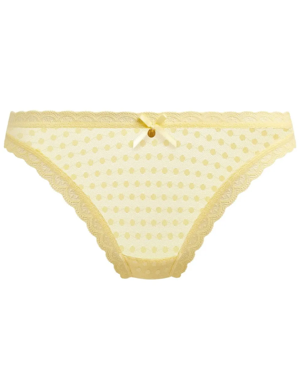Spot-Light Mesh High Leg Knickers
