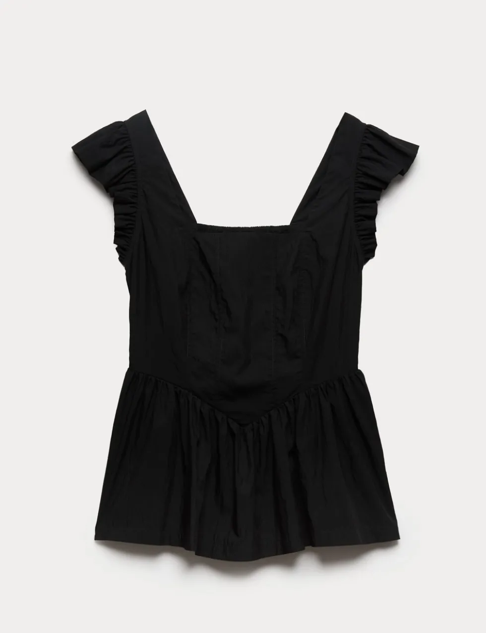 Square Neck Peplum Top