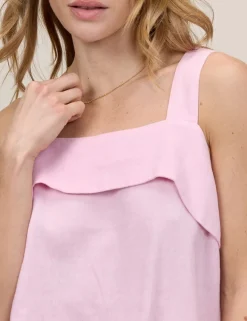 Square Neck Tie Back Tank Top