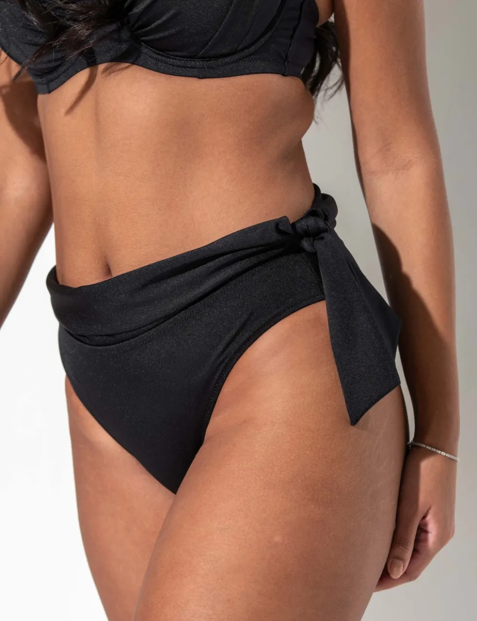 St Kitts Tie Detail Roll Top Bikini Bottoms