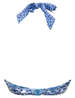 St Lucia Floral Wired Halterneck Bikini Top