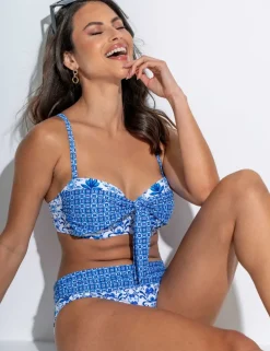 St Lucia Printed Wired Padded Bikini Top (C-G)