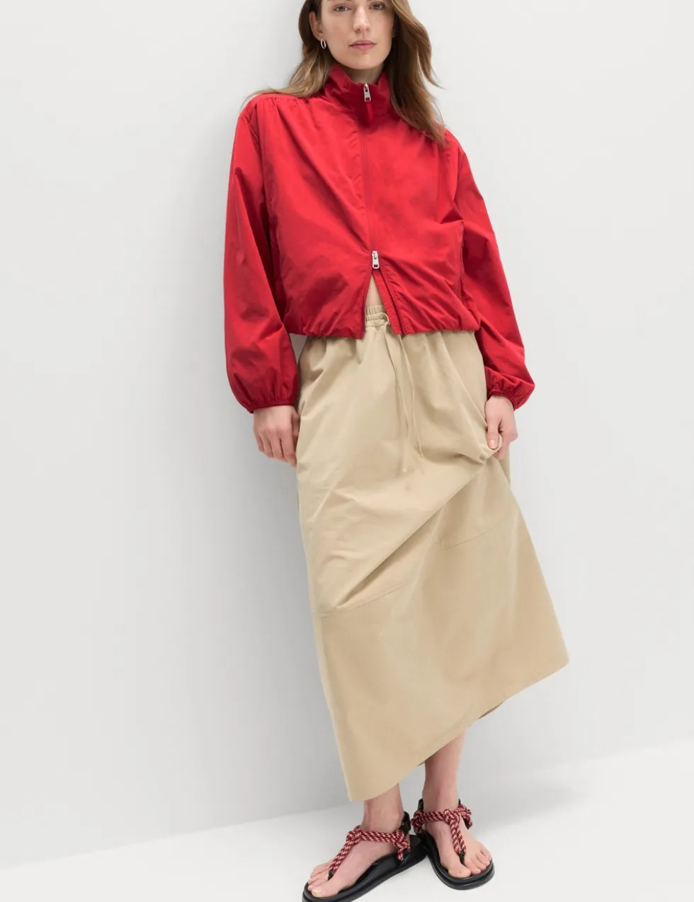 Stormwear™ Lightweight Funnel Neck Gathered Jacket