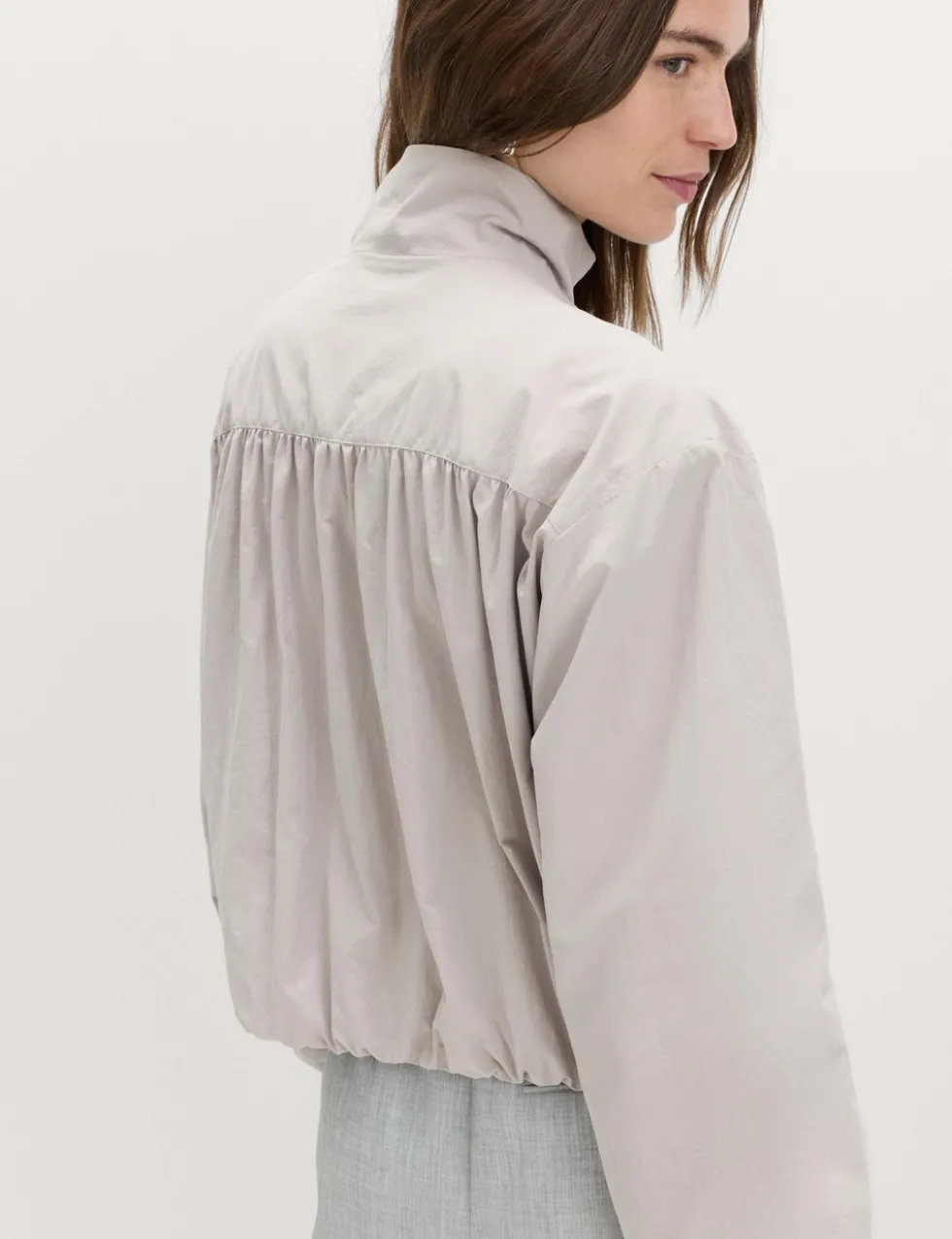 Stormwear™ Lightweight Funnel Neck Gathered Jacket