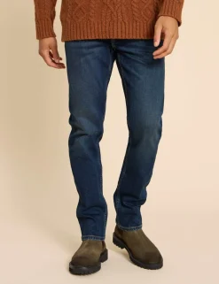 Straight Fit 5 Pocket Jeans