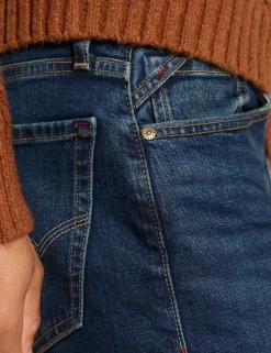 Straight Fit 5 Pocket Jeans