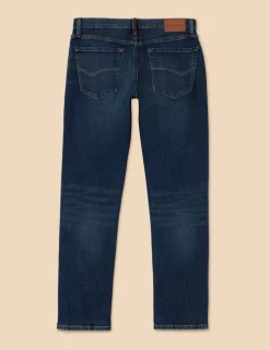 Straight Fit 5 Pocket Jeans