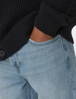 Straight Fit 5 Pocket Jeans