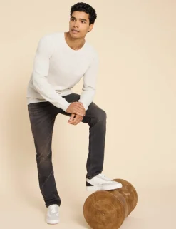 Straight Fit 5 Pocket Jeans