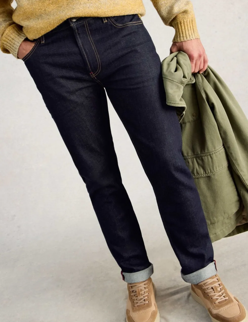 Straight Fit 5 Pocket Jeans