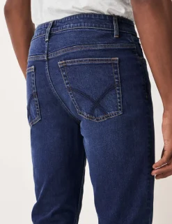 Straight Fit Denim 5 Pocket Jeans