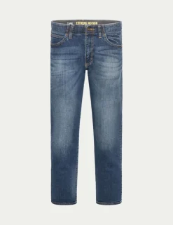Straight Fit Denim 5 Pocket Jeans