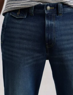Straight Fit Denim Trousers