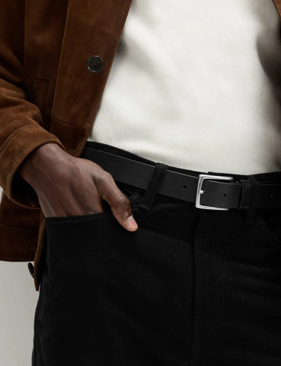 Straight Fit Italian Moleskin 5 Pocket Trousers