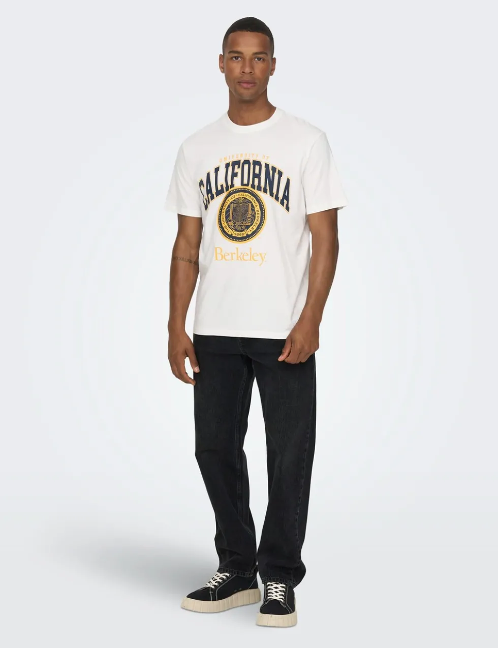 Straight Fit Pure Cotton 5 Pocket Jeans