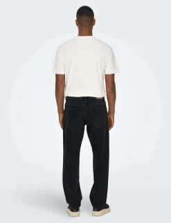 Straight Fit Pure Cotton 5 Pocket Jeans