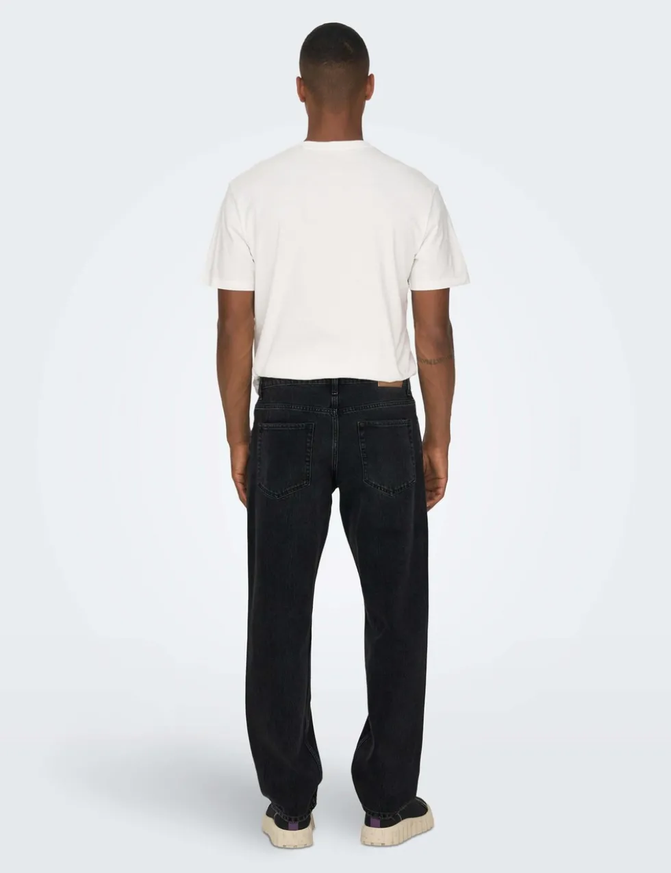 Straight Fit Pure Cotton 5 Pocket Jeans