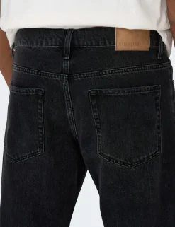 Straight Fit Pure Cotton 5 Pocket Jeans