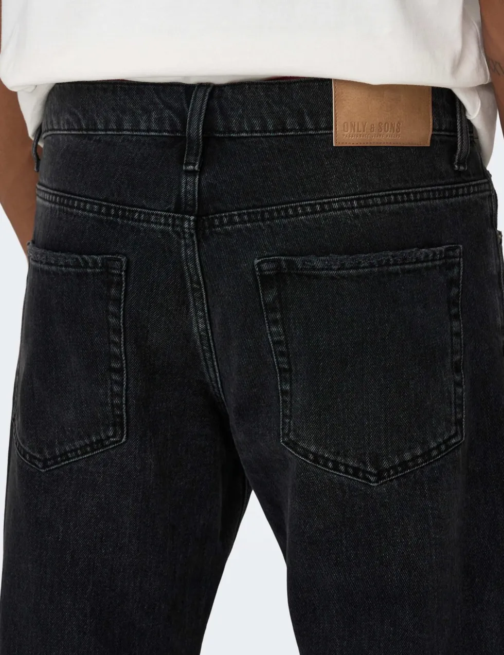Straight Fit Pure Cotton 5 Pocket Jeans
