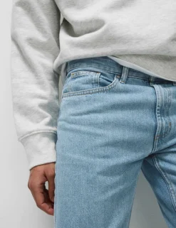 Straight Fit Pure Cotton Jeans