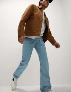 Straight Fit Pure Cotton Jeans