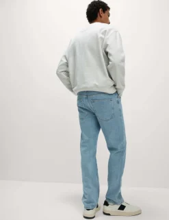 Straight Fit Pure Cotton Jeans