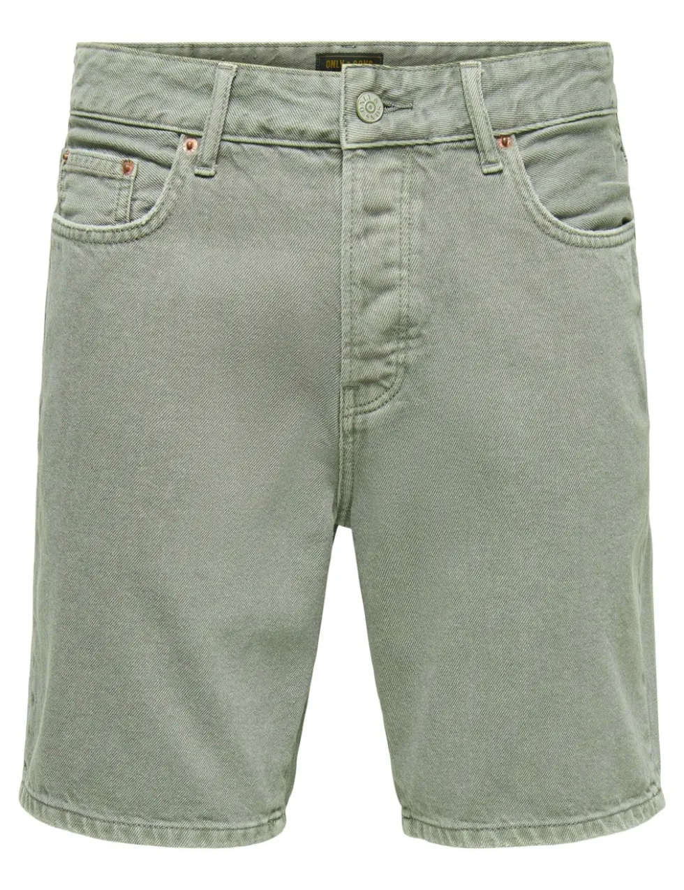 Straight Fit Pure Cotton Denim Shorts