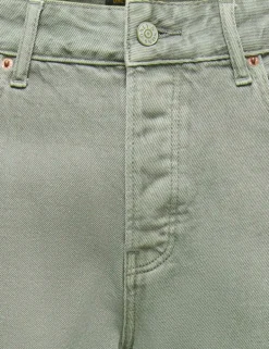 Straight Fit Pure Cotton Denim Shorts