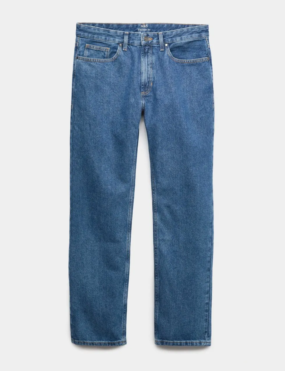 Straight Fit Pure Cotton Jeans