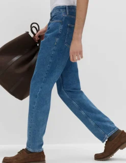 Straight Fit Pure Cotton Jeans