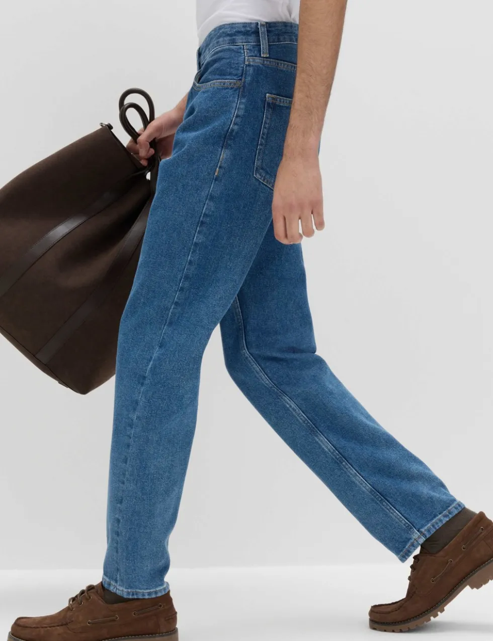 Straight Fit Pure Cotton Jeans