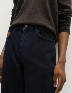 Straight Fit Textured 5 Pocket Jeans