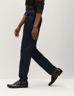 Straight Fit Textured 5 Pocket Jeans