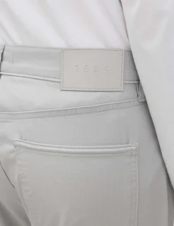 Straight Fit Textured 5 Pocket Trousers