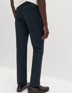 Straight Fit Textured 5 Pocket Trousers