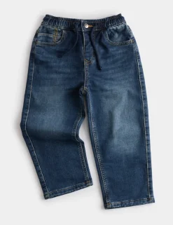 Straight Leg Cotton Rich Comfort Waist Jeans (2-8 Yrs)