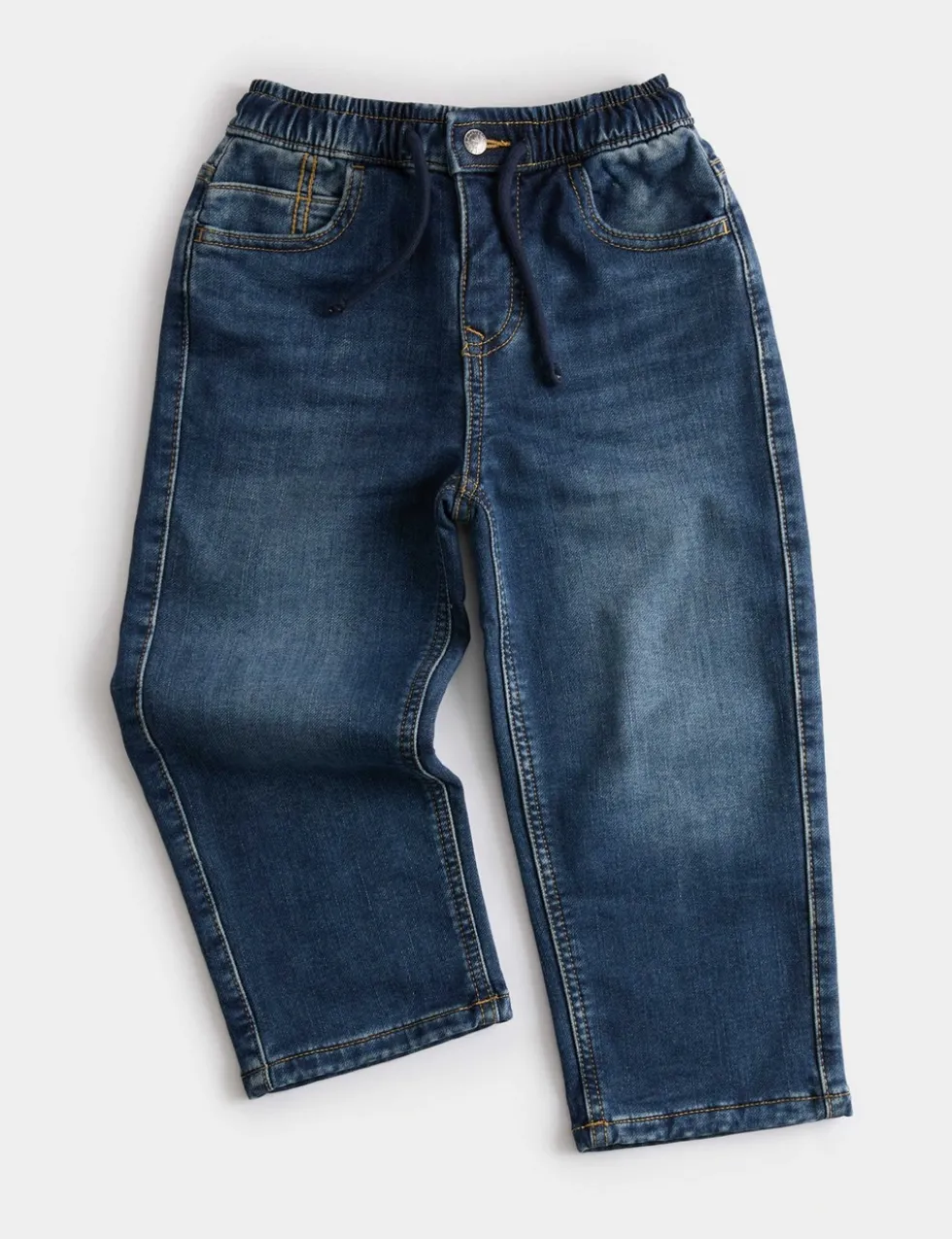 Straight Leg Cotton Rich Comfort Waist Jeans (2-8 Yrs)