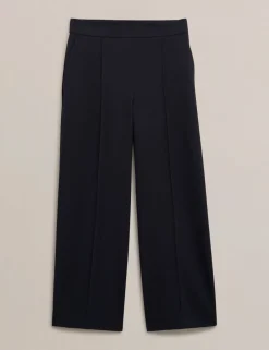 Straight Leg Cropped Trousers