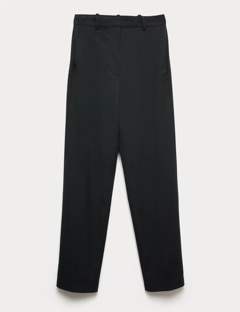 Straight Leg Trousers with Stretch
