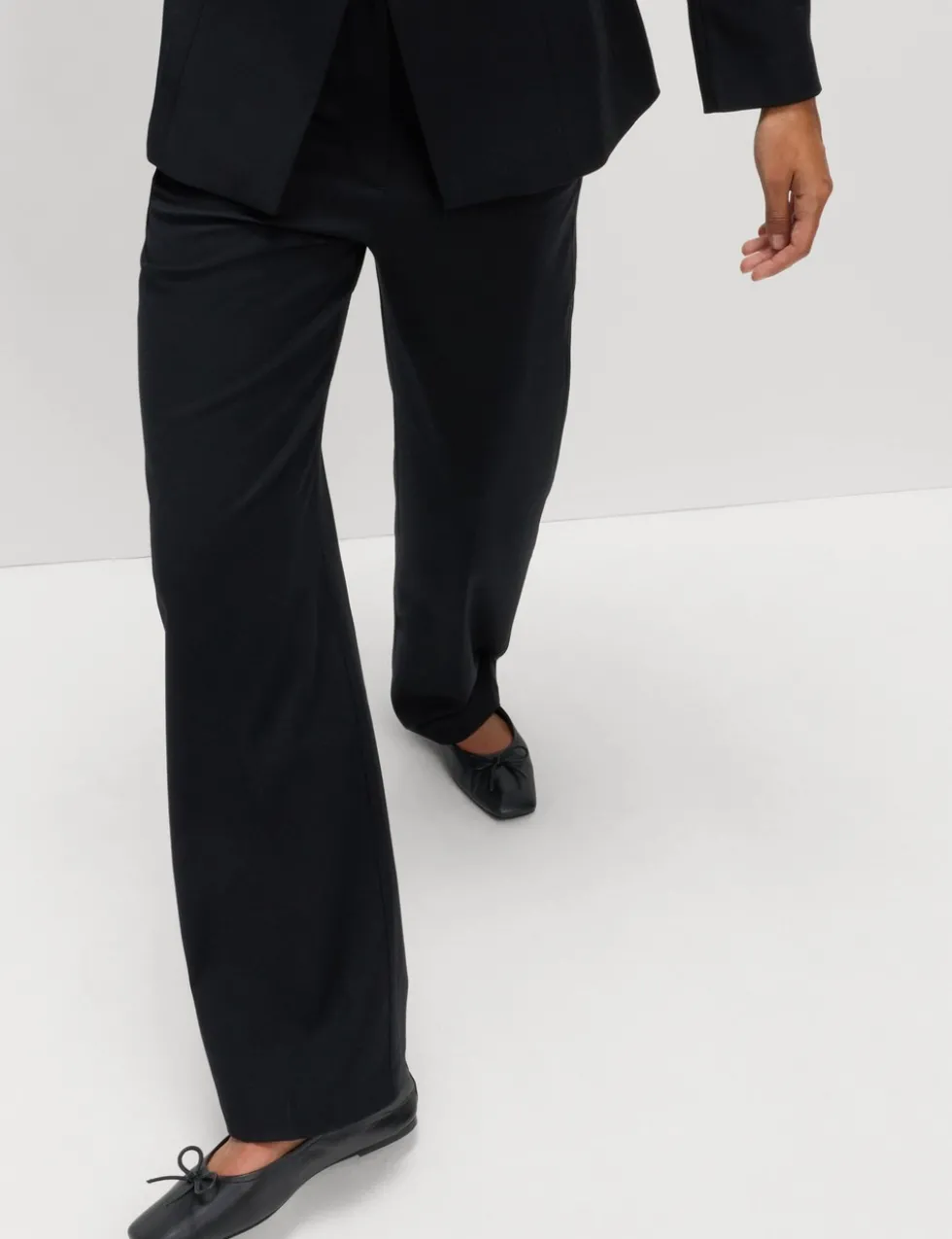 Straight Leg Trousers with Stretch
