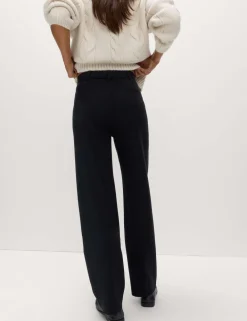 Straight Leg Trousers with Stretch
