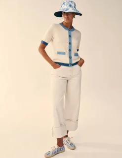 Straight Leg Turn Up Ankle Grazer Jeans