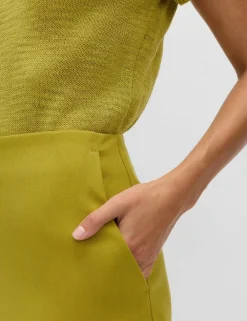 Straight Mini A-Line Skirt